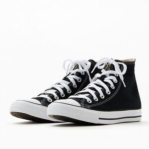 Converse Black & White Chuck Taylor All Star Canvas High Top Shoes